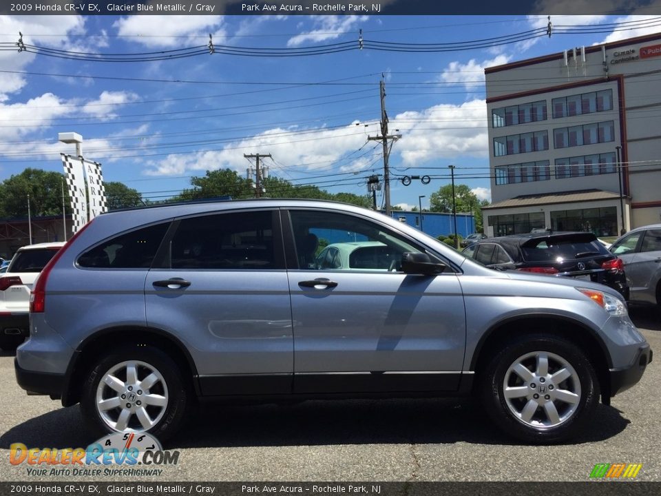 2009 Honda CR-V EX Glacier Blue Metallic / Gray Photo #2