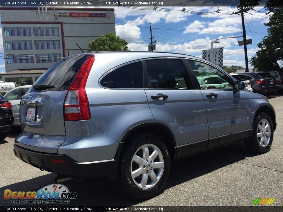 2009 Honda CR-V EX Glacier Blue Metallic / Gray Photo #3