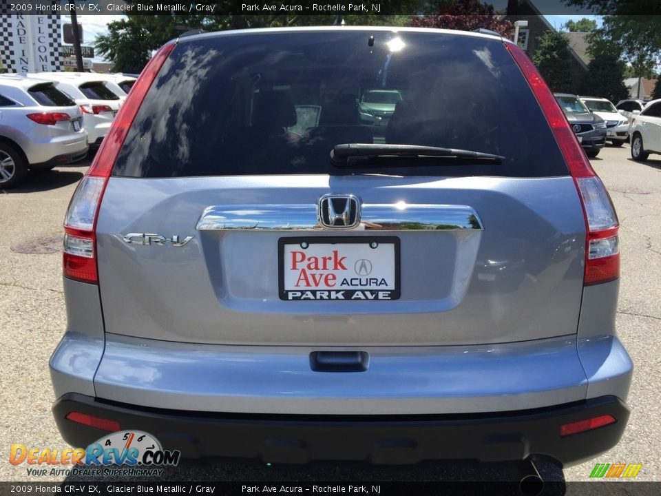 2009 Honda CR-V EX Glacier Blue Metallic / Gray Photo #4