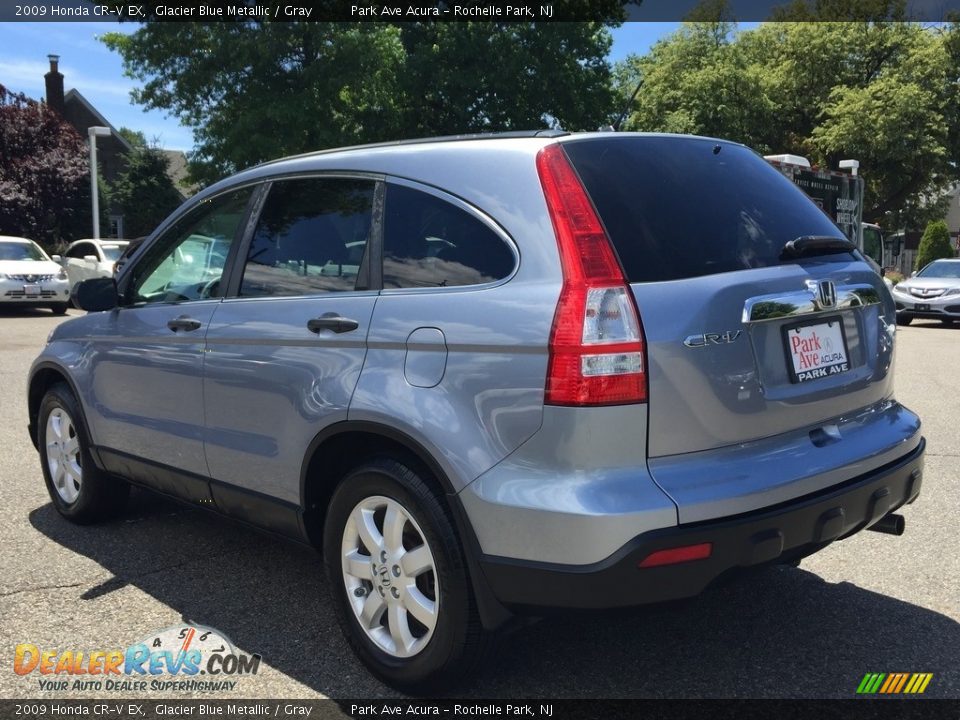 2009 Honda CR-V EX Glacier Blue Metallic / Gray Photo #5