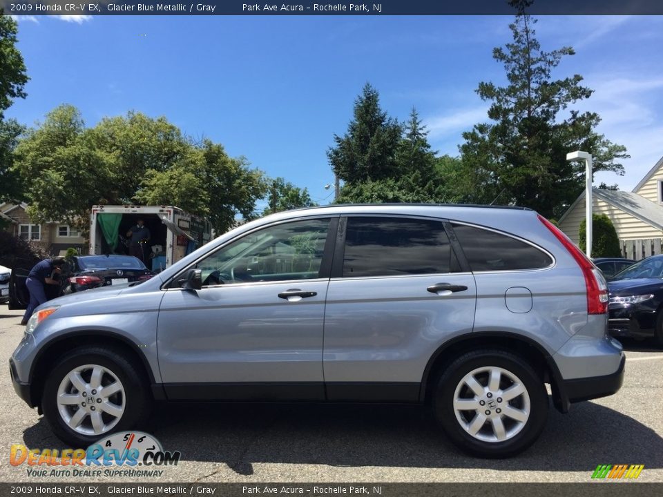 2009 Honda CR-V EX Glacier Blue Metallic / Gray Photo #6