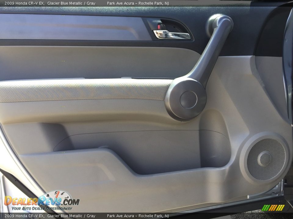2009 Honda CR-V EX Glacier Blue Metallic / Gray Photo #9