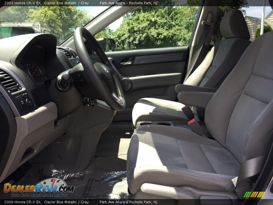 2009 Honda CR-V EX Glacier Blue Metallic / Gray Photo #11