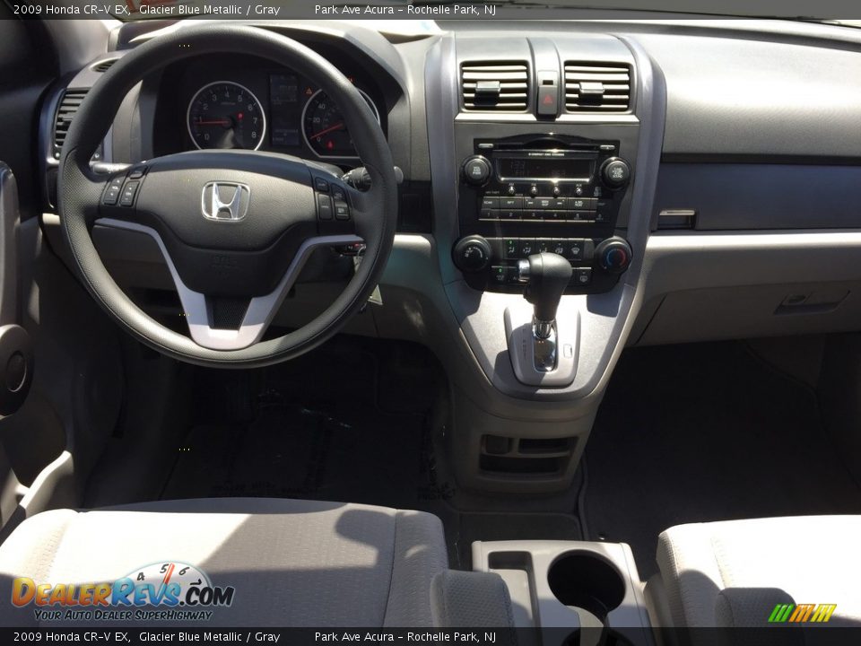 2009 Honda CR-V EX Glacier Blue Metallic / Gray Photo #13