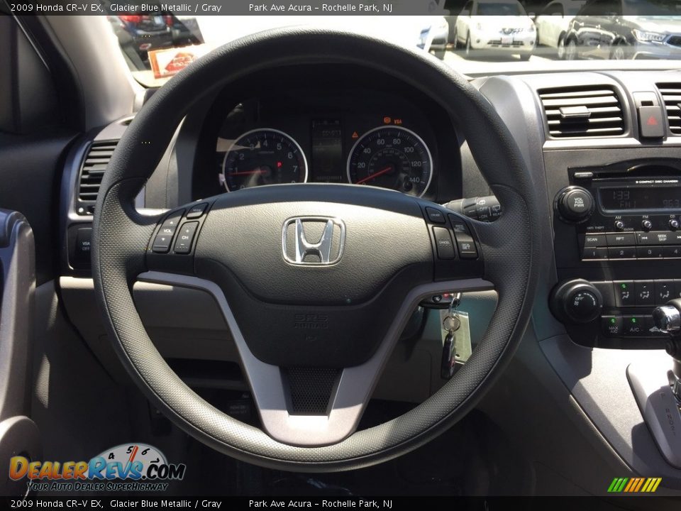 2009 Honda CR-V EX Glacier Blue Metallic / Gray Photo #15