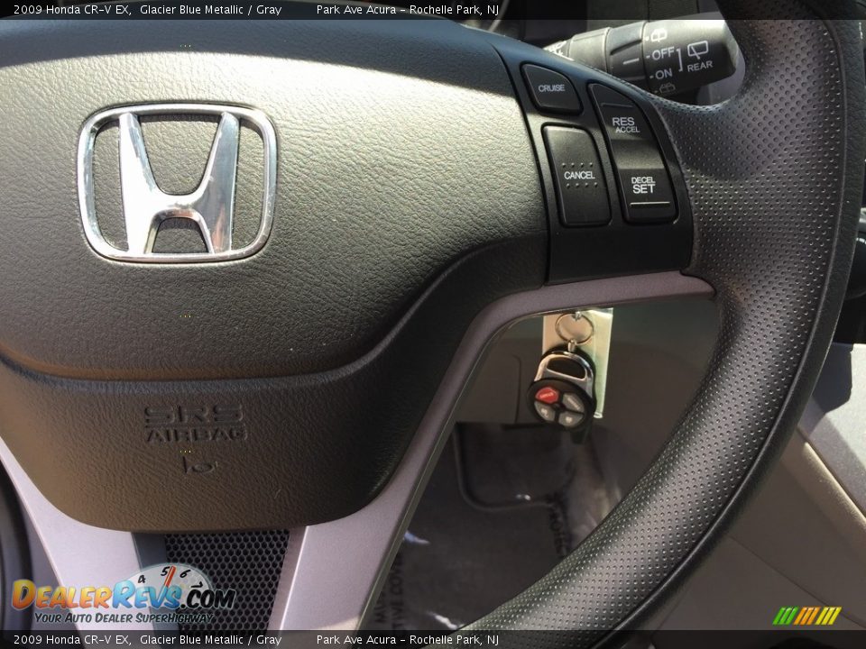 2009 Honda CR-V EX Glacier Blue Metallic / Gray Photo #17