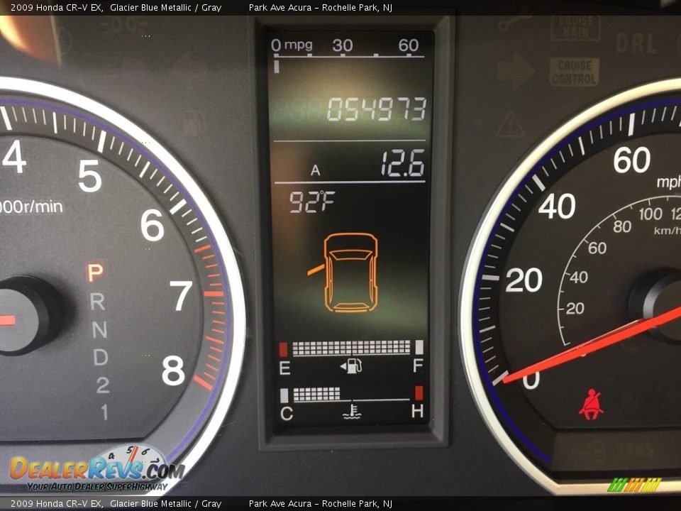 2009 Honda CR-V EX Glacier Blue Metallic / Gray Photo #18