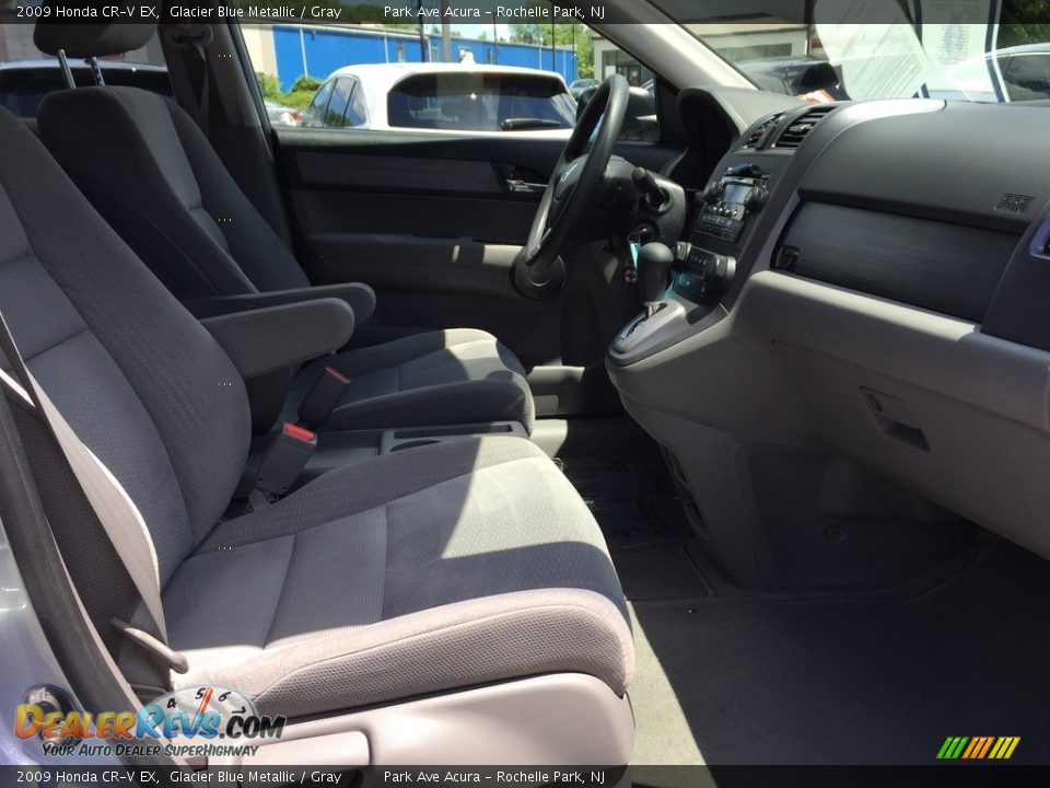 2009 Honda CR-V EX Glacier Blue Metallic / Gray Photo #25