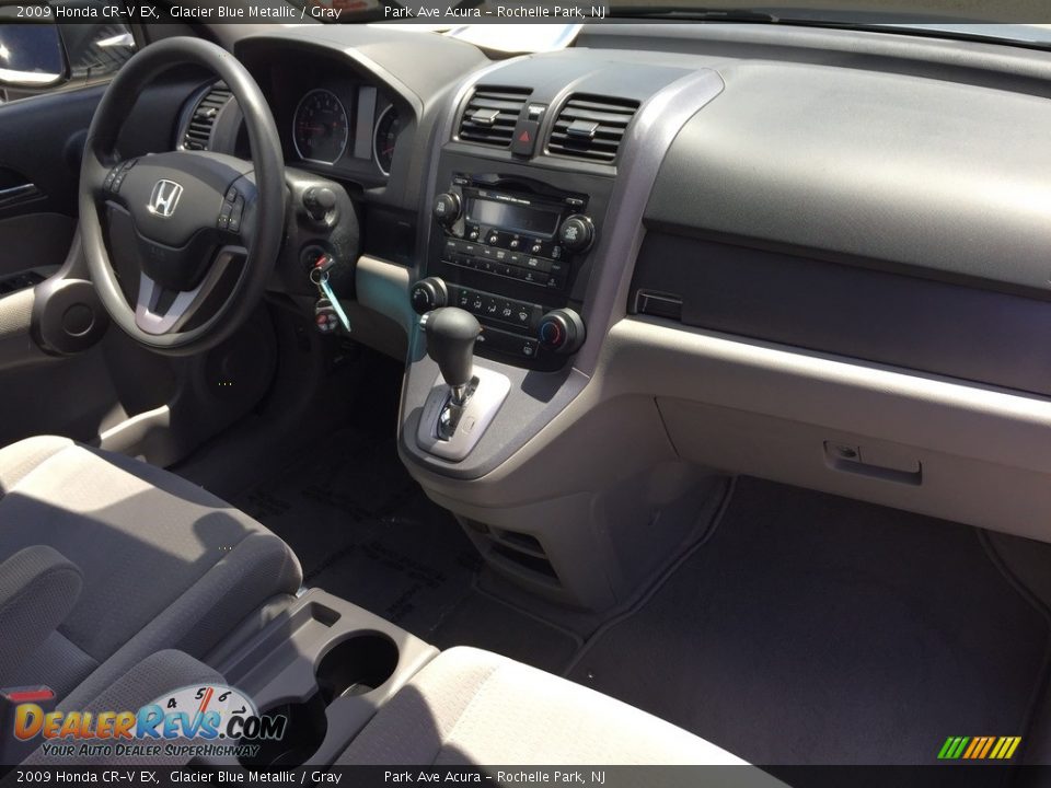 2009 Honda CR-V EX Glacier Blue Metallic / Gray Photo #26