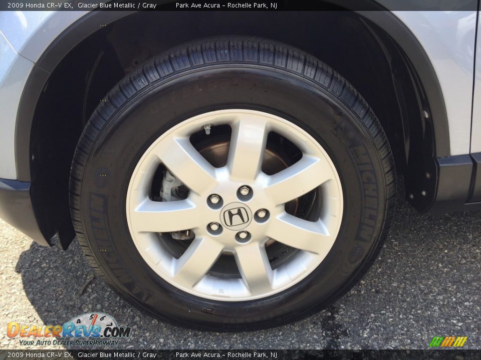 2009 Honda CR-V EX Glacier Blue Metallic / Gray Photo #28