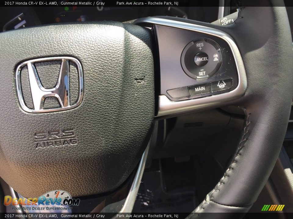 2017 Honda CR-V EX-L AWD Gunmetal Metallic / Gray Photo #18