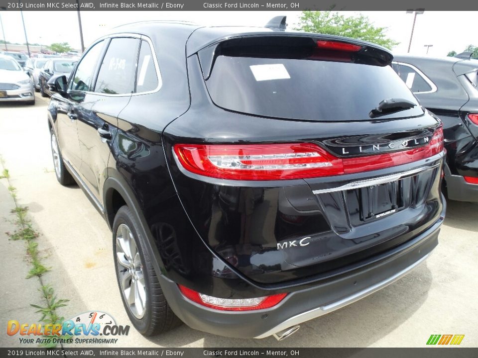 2019 Lincoln MKC Select AWD Infinite Black Metallic / Ebony Photo #3