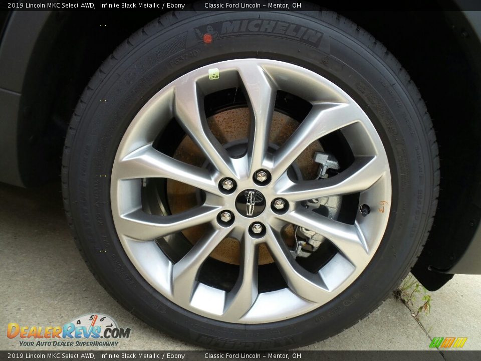 2019 Lincoln MKC Select AWD Infinite Black Metallic / Ebony Photo #6