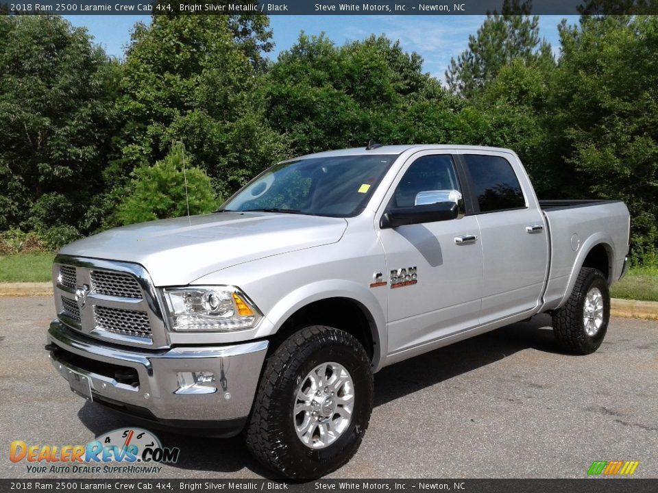 2018 Ram 2500 Laramie Crew Cab 4x4 Bright Silver Metallic / Black Photo #2