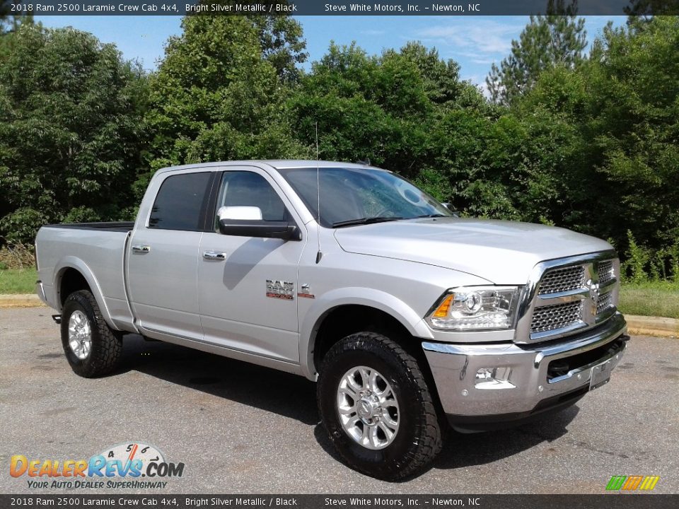 2018 Ram 2500 Laramie Crew Cab 4x4 Bright Silver Metallic / Black Photo #4