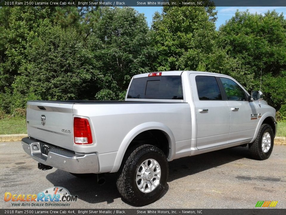 2018 Ram 2500 Laramie Crew Cab 4x4 Bright Silver Metallic / Black Photo #6