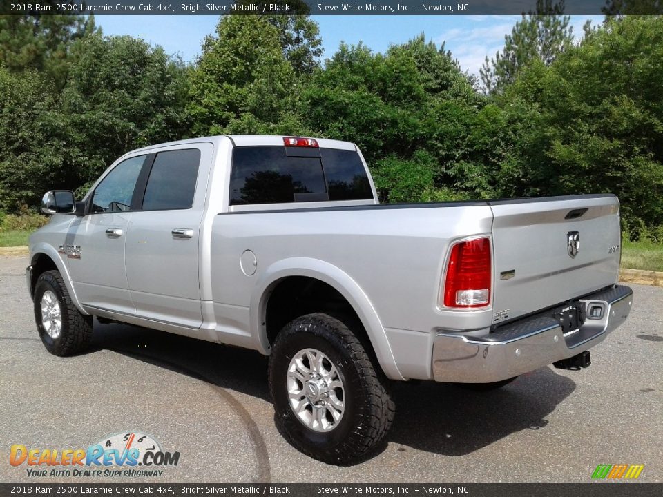 2018 Ram 2500 Laramie Crew Cab 4x4 Bright Silver Metallic / Black Photo #8