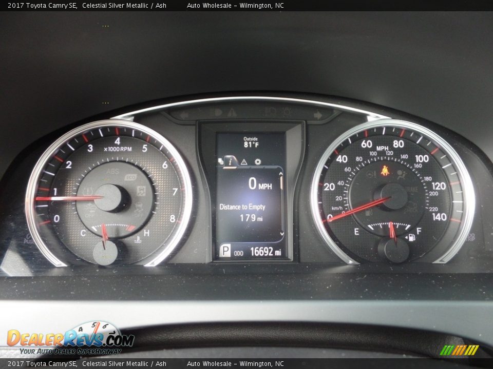 2017 Toyota Camry SE Celestial Silver Metallic / Ash Photo #16