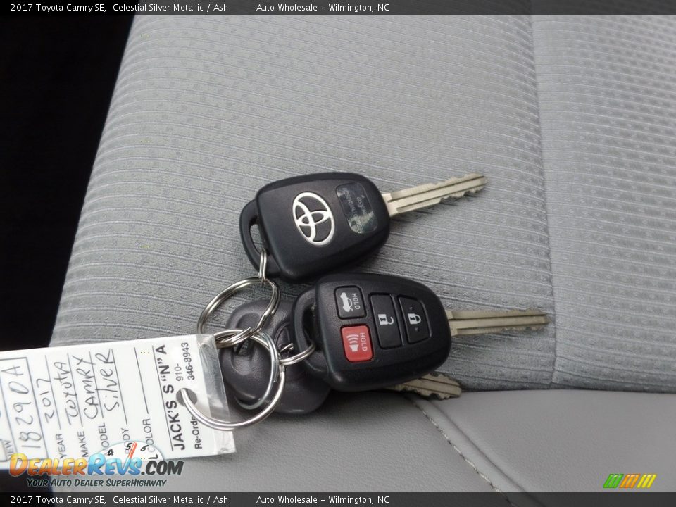 2017 Toyota Camry SE Celestial Silver Metallic / Ash Photo #20