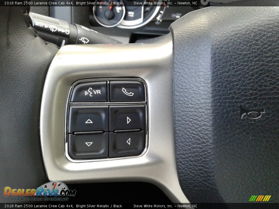 2018 Ram 2500 Laramie Crew Cab 4x4 Bright Silver Metallic / Black Photo #17