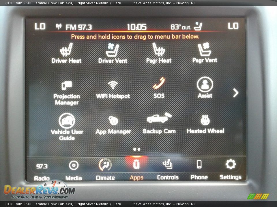 2018 Ram 2500 Laramie Crew Cab 4x4 Bright Silver Metallic / Black Photo #26