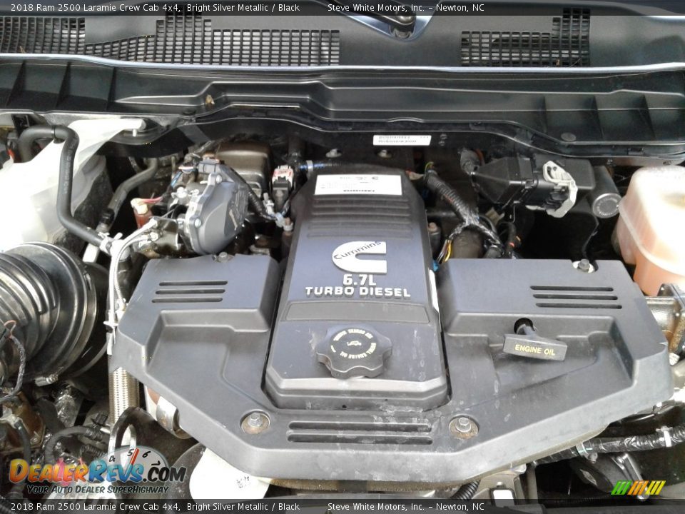 2018 Ram 2500 Laramie Crew Cab 4x4 Bright Silver Metallic / Black Photo #36