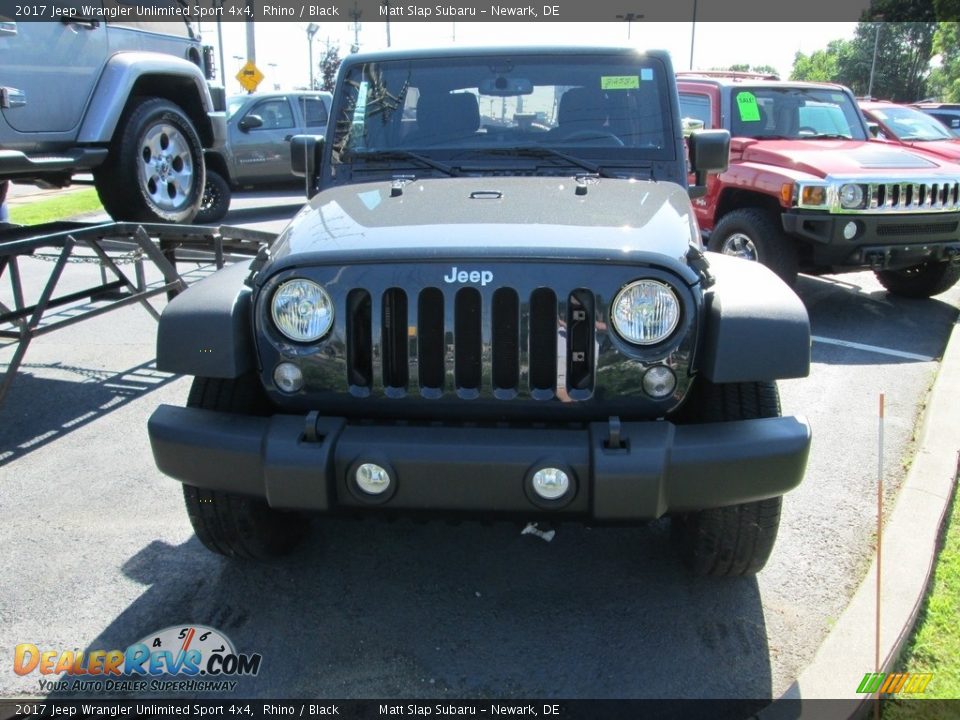 2017 Jeep Wrangler Unlimited Sport 4x4 Rhino / Black Photo #3
