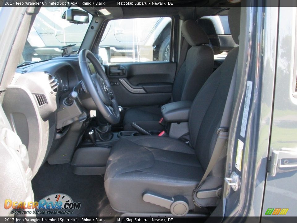 2017 Jeep Wrangler Unlimited Sport 4x4 Rhino / Black Photo #9