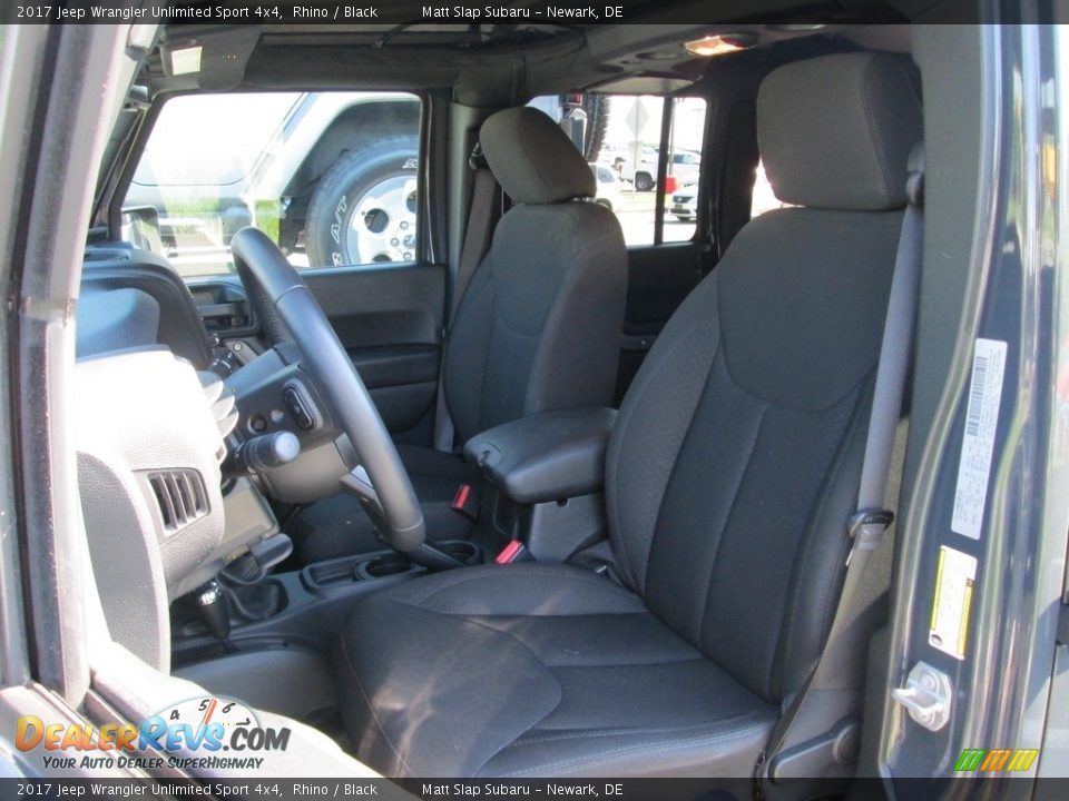 2017 Jeep Wrangler Unlimited Sport 4x4 Rhino / Black Photo #10