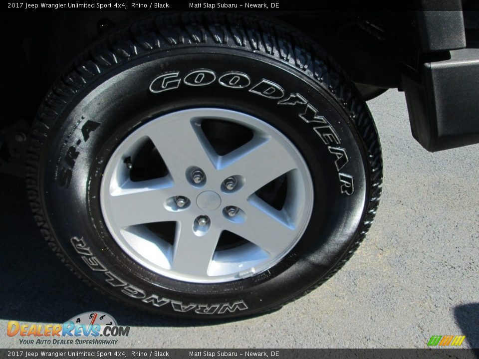 2017 Jeep Wrangler Unlimited Sport 4x4 Rhino / Black Photo #17