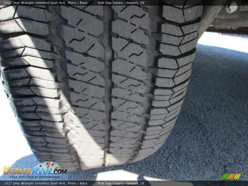 2017 Jeep Wrangler Unlimited Sport 4x4 Rhino / Black Photo #18