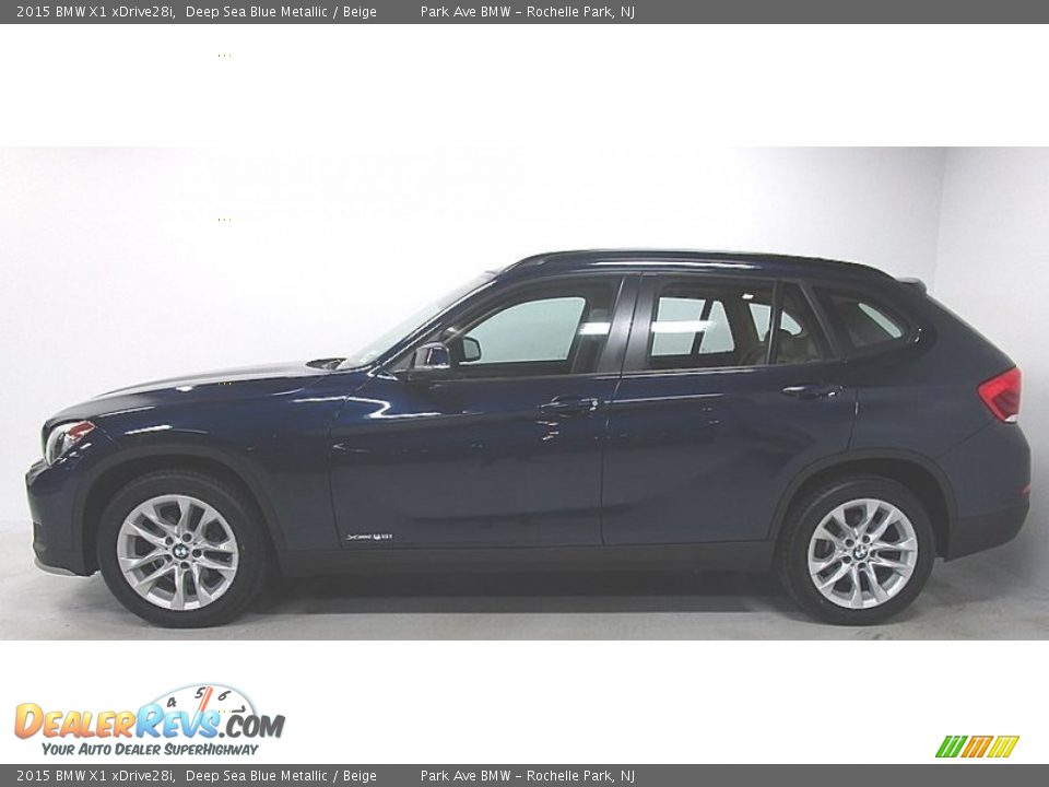 2015 BMW X1 xDrive28i Deep Sea Blue Metallic / Beige Photo #2