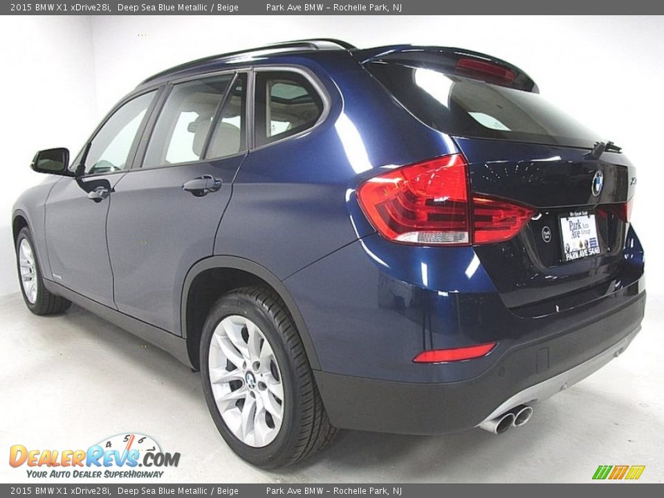 2015 BMW X1 xDrive28i Deep Sea Blue Metallic / Beige Photo #3