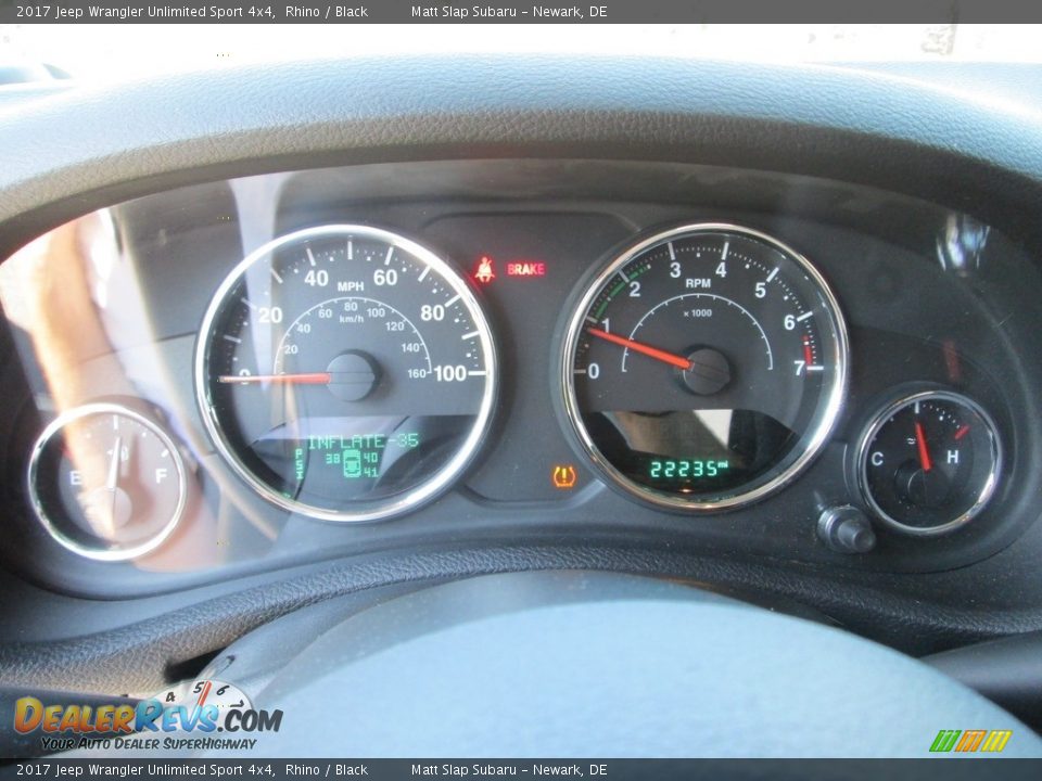 2017 Jeep Wrangler Unlimited Sport 4x4 Rhino / Black Photo #22