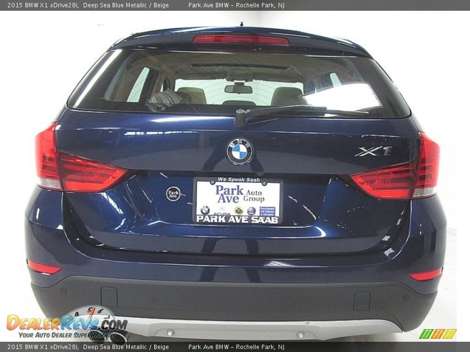 2015 BMW X1 xDrive28i Deep Sea Blue Metallic / Beige Photo #4