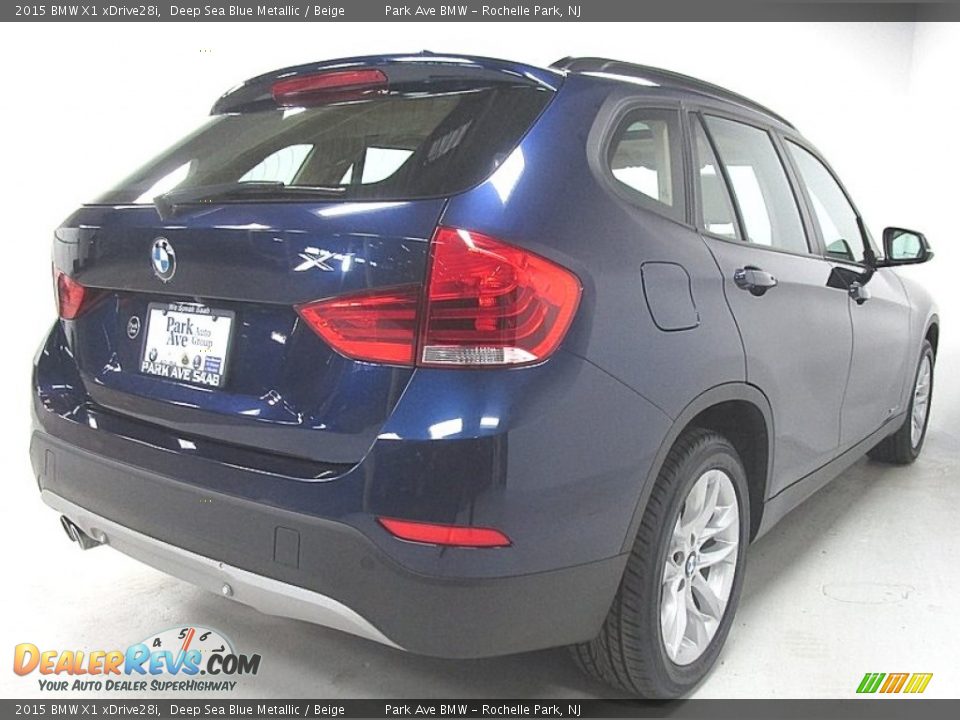 2015 BMW X1 xDrive28i Deep Sea Blue Metallic / Beige Photo #5