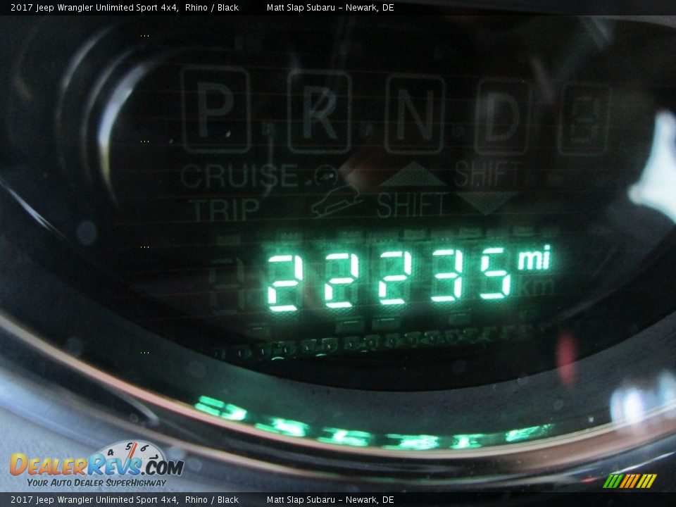 2017 Jeep Wrangler Unlimited Sport 4x4 Rhino / Black Photo #23