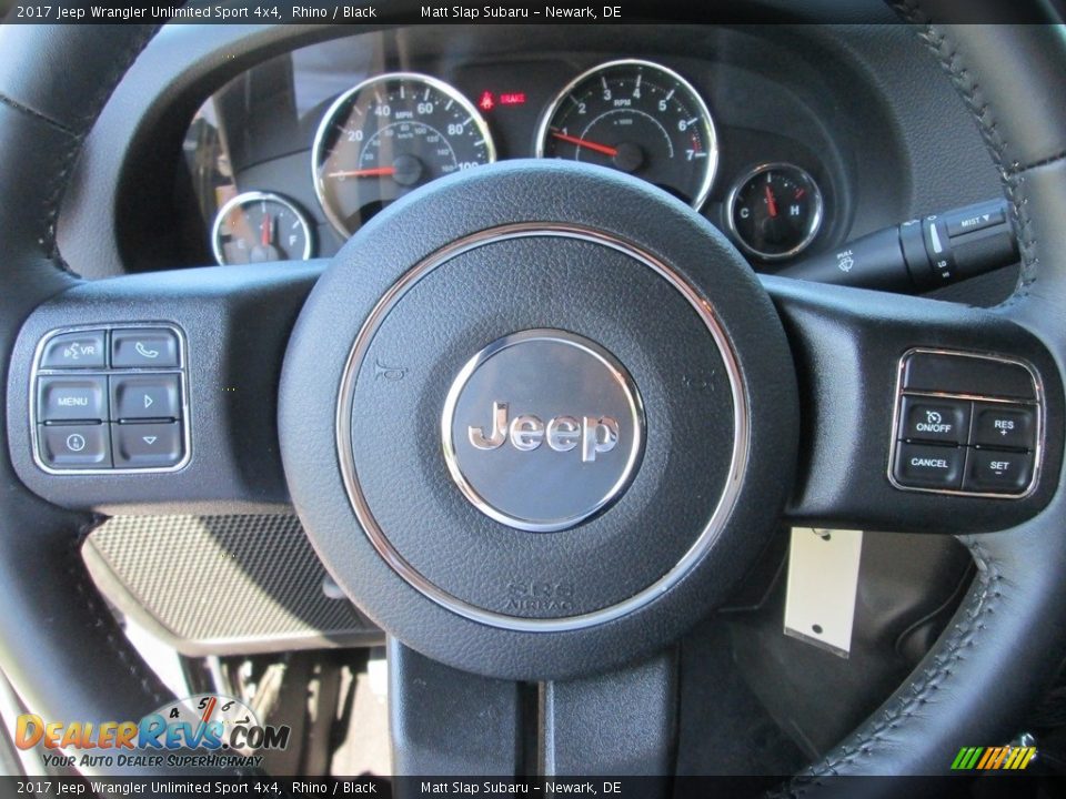 2017 Jeep Wrangler Unlimited Sport 4x4 Rhino / Black Photo #24