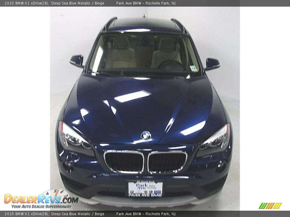 2015 BMW X1 xDrive28i Deep Sea Blue Metallic / Beige Photo #8