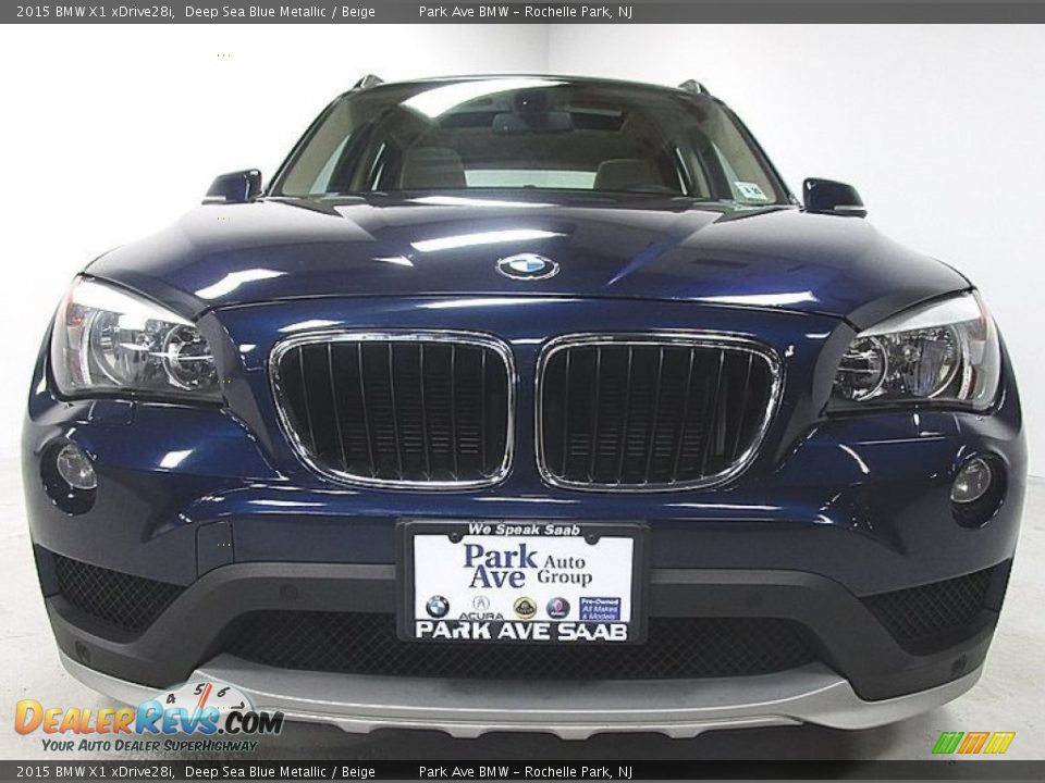 2015 BMW X1 xDrive28i Deep Sea Blue Metallic / Beige Photo #9