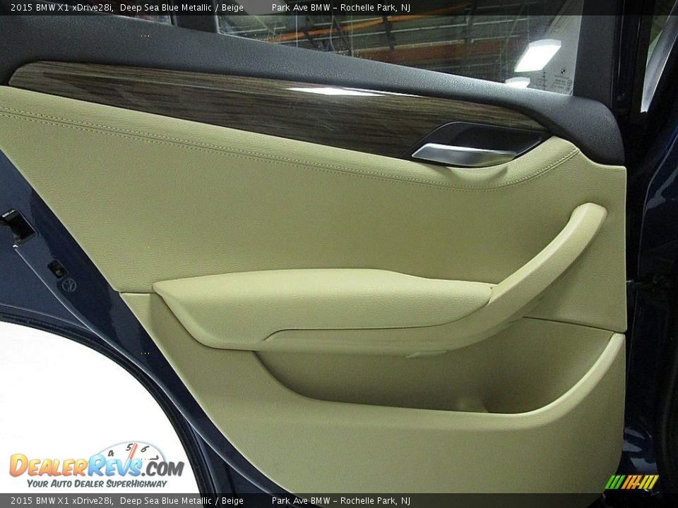 2015 BMW X1 xDrive28i Deep Sea Blue Metallic / Beige Photo #13
