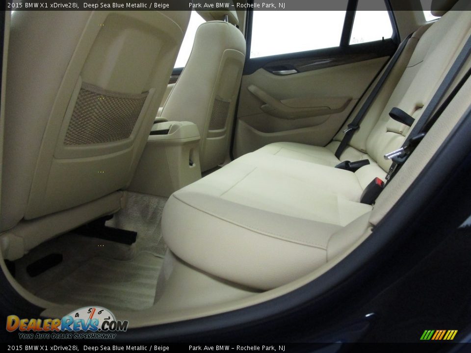 2015 BMW X1 xDrive28i Deep Sea Blue Metallic / Beige Photo #15