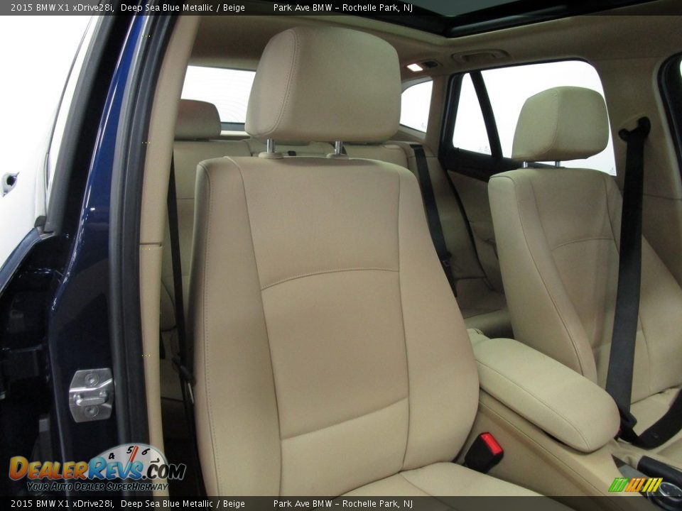 2015 BMW X1 xDrive28i Deep Sea Blue Metallic / Beige Photo #17