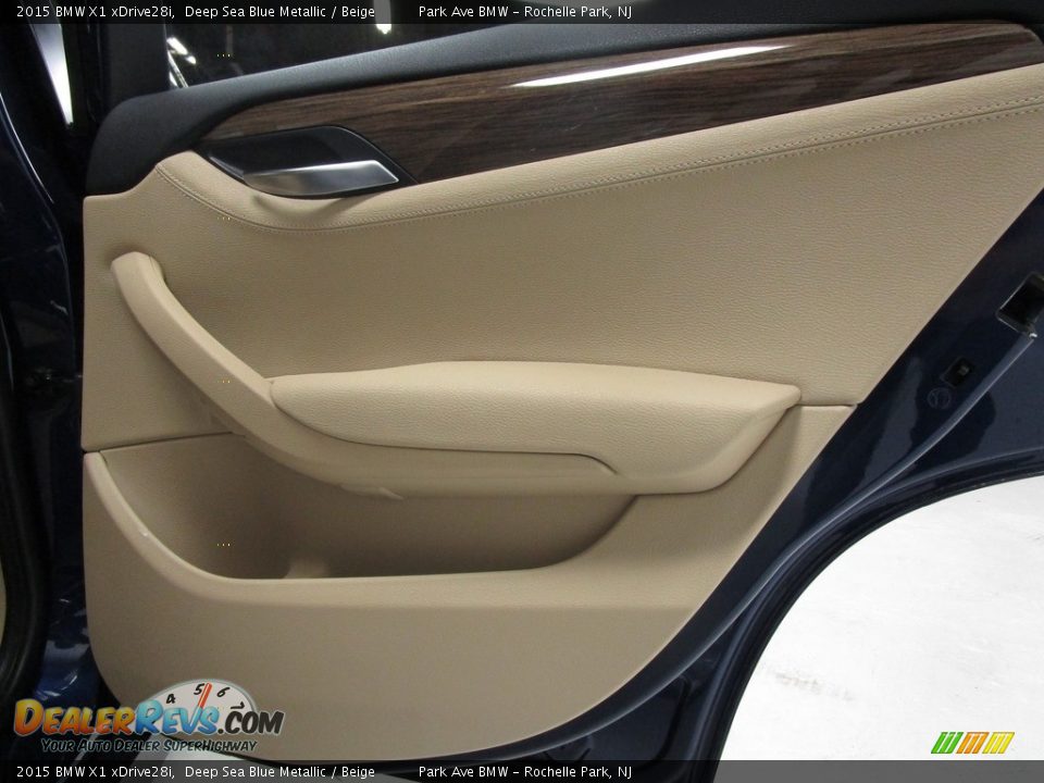 2015 BMW X1 xDrive28i Deep Sea Blue Metallic / Beige Photo #19