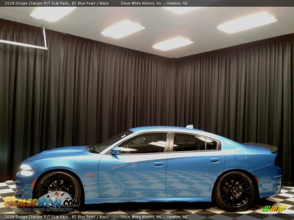 2018 Dodge Charger R/T Scat Pack B5 Blue Pearl / Black Photo #1