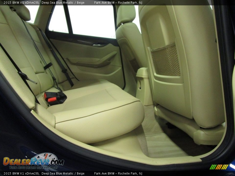 2015 BMW X1 xDrive28i Deep Sea Blue Metallic / Beige Photo #21