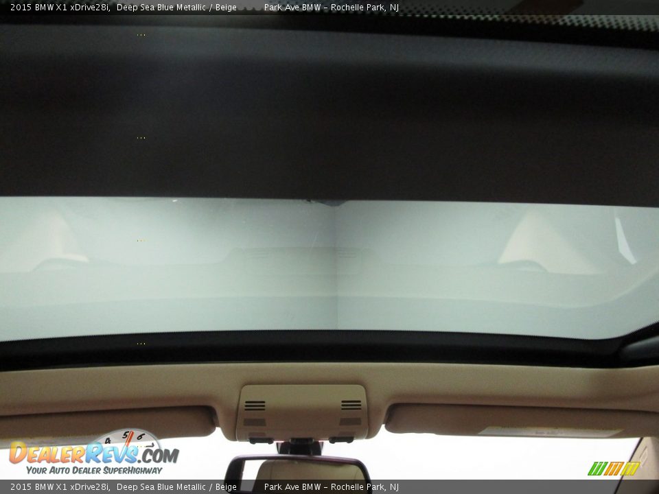 2015 BMW X1 xDrive28i Deep Sea Blue Metallic / Beige Photo #24