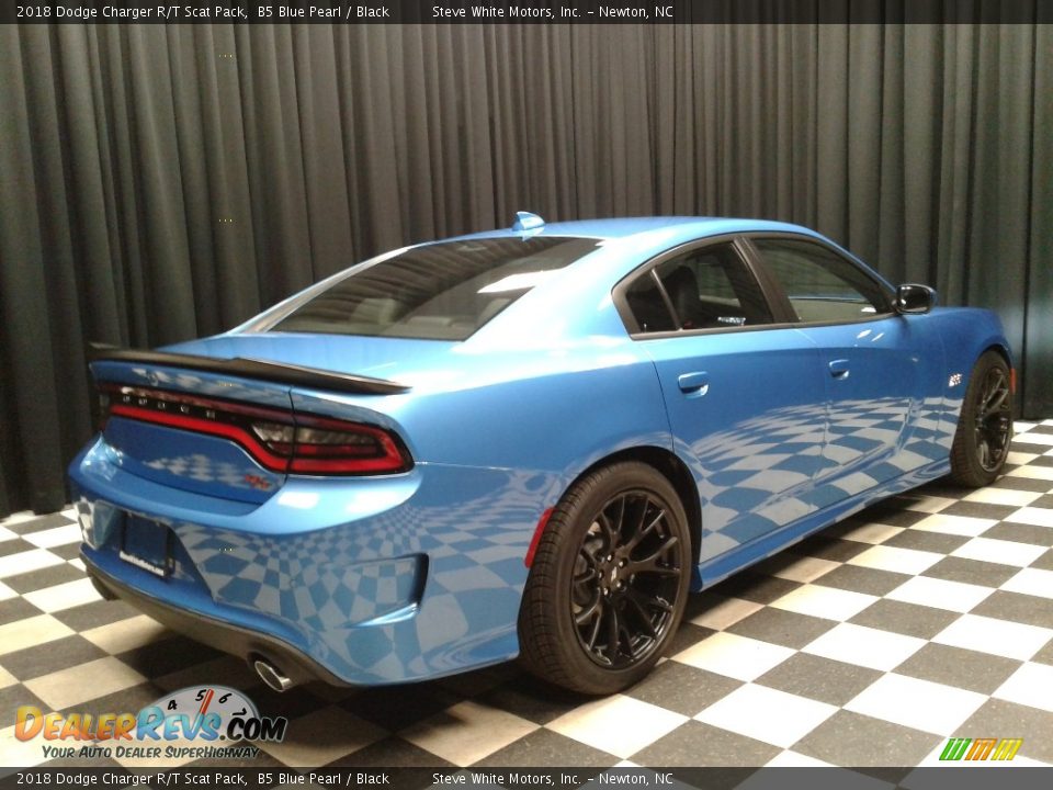 2018 Dodge Charger R/T Scat Pack B5 Blue Pearl / Black Photo #6
