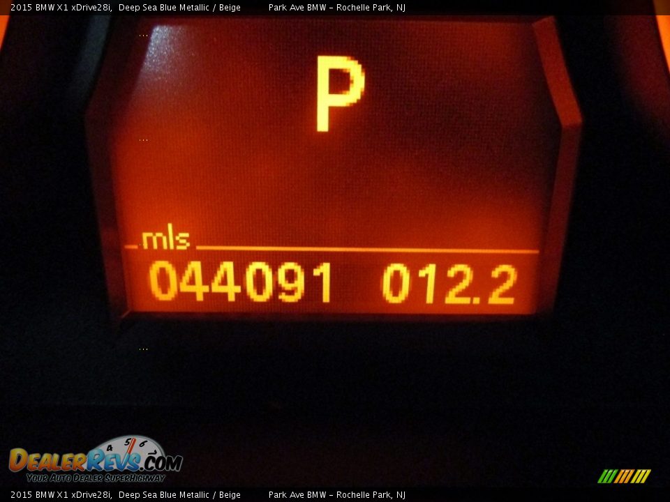 2015 BMW X1 xDrive28i Deep Sea Blue Metallic / Beige Photo #27