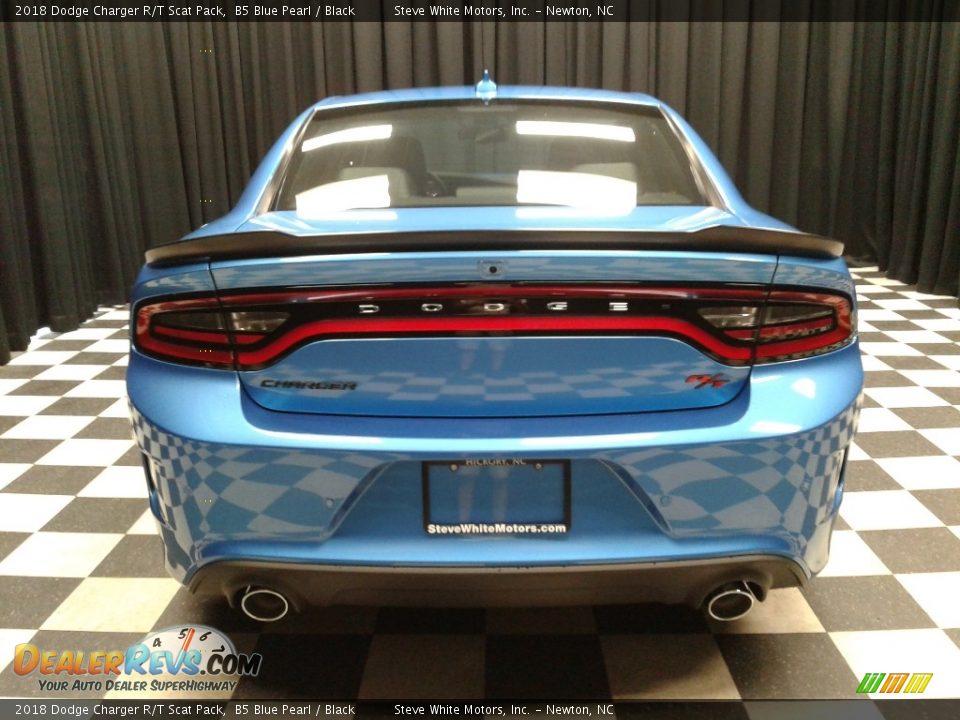 2018 Dodge Charger R/T Scat Pack B5 Blue Pearl / Black Photo #7
